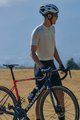 MONTON Tricou de ciclism cu mânecă scurtă - SKULL III - galben/alb