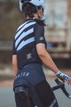 MONTON Tricou de ciclism cu mânecă scurtă - SKULL III LADY - alb/negru