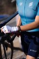 MONTON Tricou de ciclism cu mânecă scurtă - SKULL III LADY - albastru/alb