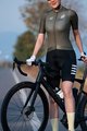 MONTON Tricou de ciclism cu mânecă scurtă - SKULL ZEUS LADY - verde/alb