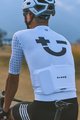 MONTON Tricou de ciclism cu mânecă scurtă - SKULL SYMBOLS - negru/alb