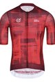 MONTON Tricou de ciclism cu mânecă scurtă - SKULL SMEARSPACE - roșu