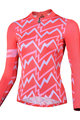 MONTON Tricou de ciclism cu mânecă lungă de vară - SONIC LADY SUMMER - portocaliu