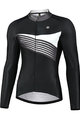 MONTON Tricou de cilism pentru iarnă cu mânecă lungă - LELOI WINTER - negru/gri