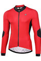 MONTON Tricou de cilism pentru iarnă cu mânecă lungă - CYCLANCE WINTER - roșu