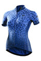 MONTON Tricou de ciclism cu mânecă scurtă - CHEETAH LADY - albastru