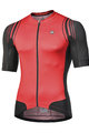 MONTON Tricou de ciclism cu mânecă scurtă - SUNYI - roșu/negru
