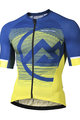 MONTON Tricou de ciclism cu mânecă scurtă - MIRAGGIO - albastru/galben