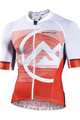MONTON Tricou de ciclism cu mânecă scurtă - MIRAGGIO - alb/roșu