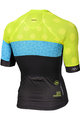 MONTON Tricou de ciclism cu mânecă scurtă - CLIMBING FLOWER - negru/galben