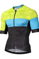 MONTON Tricou de ciclism cu mânecă scurtă - CLIMBING FLOWER - negru/galben