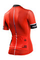 MONTON Tricou de ciclism cu mânecă scurtă - COLORE PIOGGIA LADY - roșu