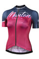 MONTON Tricou de ciclism cu mânecă scurtă - BOUDARY LADY - roșu/mov