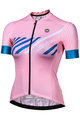 MONTON Tricou de ciclism cu mânecă scurtă - HORIZON LADY - roz