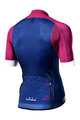 MONTON Tricou de ciclism cu mânecă scurtă - GEO-SCALE CLARET - albastru/roz