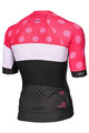 MONTON Tricou de ciclism cu mânecă scurtă - CLIMBING FLOWER - negru/roz