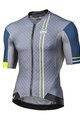 MONTON Tricou de ciclism cu mânecă scurtă - VENUCIA - galben/albastru/gri