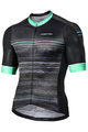 MONTON Tricou de ciclism cu mânecă scurtă - CAMAIORE - verde/negru