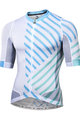 MONTON Tricou de ciclism cu mânecă scurtă - TRAFICCO - alb/albastru