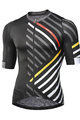 MONTON Tricou de ciclism cu mânecă scurtă - TRAFICCO - galben/negru/roșu