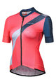 MONTON Tricou de ciclism cu mânecă scurtă - MAJOR LADY - roșu/negru/gri