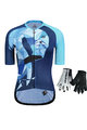 MONTON Mega set de ciclism - FLAMINGO LADY - albastru