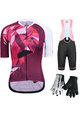 MONTON Mega set de ciclism - FLAMINGO LADY - negru/roz/alb