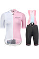 MONTON Mega set de ciclism - BACK SHADOW LADY - negru/alb/roz