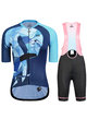 MONTON Mega set de ciclism - FLAMINGO LADY - albastru/negru
