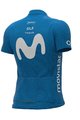ALÉ Tricou de ciclism cu mânecă scurtă - MOVISTAR 2021 PRIME - albastru deschis