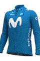 ALÉ Tricou de cilism pentru iarnă cu mânecă lungă - MOVISTAR 2020 WINTER - albastru deschis