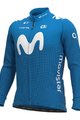 ALÉ Tricou de cilism pentru iarnă cu mânecă lungă - MOVISTAR 2021 WINTER - albastru deschis