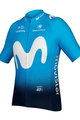 Tricou de ciclism cu mânecă scurtă - MOVISTAR 2019 - albastru/albastru deschis/alb