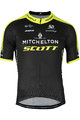 GIORDANA Tricou de ciclism cu mânecă scurtă - MITCHELTON-SCOTT '20 - negru/galben
