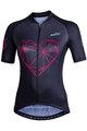 NALINI Tricou de ciclism cu mânecă scurtă - AIS CHIC 2.0 LADY - negru/roz