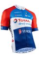 NALINI Tricou de ciclism cu mânecă scurtă - DIRECT ENERGIE 2020 - alb/albastru/roșu