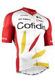 NALINI Tricou de ciclism cu mânecă scurtă - COFIDIS 2021 - alb/roșu