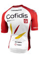 NALINI Tricou de ciclism cu mânecă scurtă - COFIDIS 2021 - alb/roșu