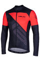 NALINI Tricou de ciclism cu mânecă lungă de vară - AIS FATICA SUMMER - roșu/negru