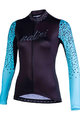 NALINI Tricou de cilism pentru iarnă cu mânecă lungă - AIS LW 2.0 LADY SMR - negru/albastru