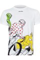 NU. BY HOLOKOLO Tricou de ciclism cu mânecă scurtă - LE TOUR COLOURS - alb/multicolor