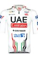PISSEI Tricou de ciclism cu mânecă scurtă - UAE TEAM EMIRATES OFFICIAL 2024 - alb/roșu/negru