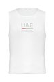 PISSEI Tricou de ciclism fără mâneci - UAE TEAM EMIRATES 23 - alb