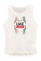 PISSEI Tricou de ciclism fără mâneci - UAE TEAM EMIRATES 2024 - alb