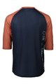 POC Tricou de ciclism cu mânecă scurtă - MTB PURE 3/4 - albastru/portocaliu