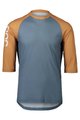 POC Tricou de ciclism cu mânecă scurtă - MTB PURE 3/4 - portocaliu/albastru