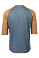 POC Tricou de ciclism cu mânecă scurtă - MTB PURE 3/4 - portocaliu/albastru