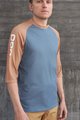 POC Tricou de ciclism cu mânecă scurtă - MTB PURE 3/4 - portocaliu/albastru