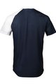 POC Tricou de ciclism cu mânecă scurtă - MTB PURE - alb/albastru