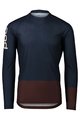 POC Tricou de ciclism cu mânecă lungă de vară - MTB PURE - bordo/albastru